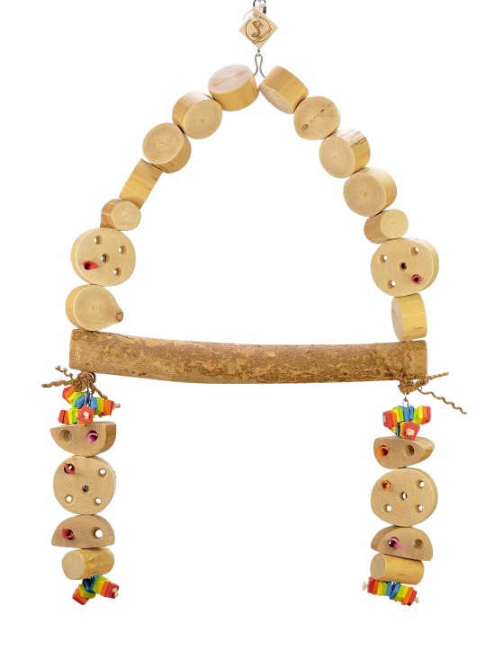 A uriaș din lemn tare. Leagăn cu elemente de căutare - 40x60cm