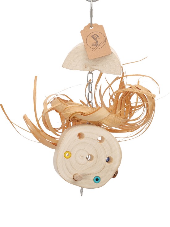 Felie cu ciuf și găurele - jucărie căutare și ros - 23cm