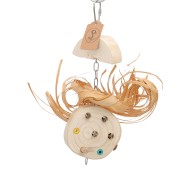 Felie cu ciuf și găurele - jucărie căutare și ros - 23cm