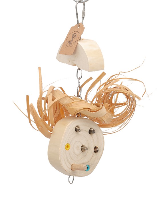 Felie cu ciuf și găurele - jucărie căutare și ros - 23cm