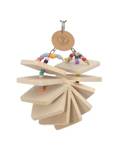 Evantai cu biscuiți de ros din lemn moale - h25cm