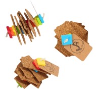 Plută la pachețel (mediu) - SET 3 buc. - "snack" de ronțăială cu plută naturală