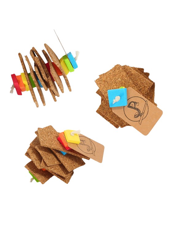 Plută la pachețel (mediu) - SET 3 buc. - "snack" de ronțăială cu plută naturală