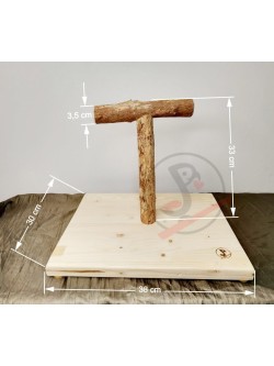 Stand T mediu, stinghie aprox. 3 cm din esență tare - 33cm înălțime