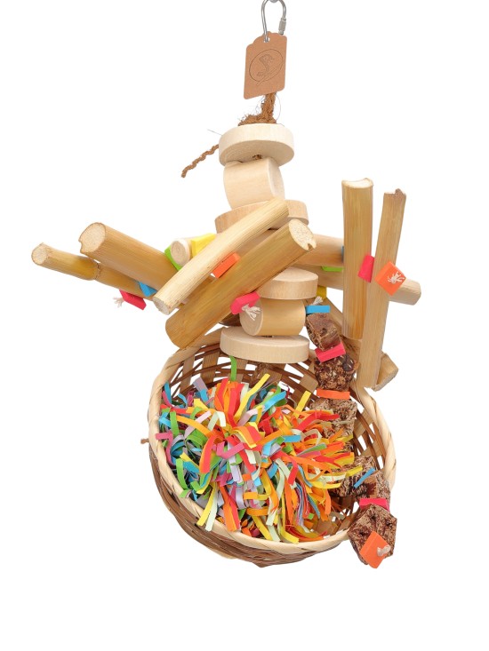 Coșuleț mai mic, bine garnisit - pentru ros și ciugulit 35cm