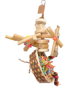 Coșuleț mai mic, bine garnisit - pentru ros și ciugulit 35cm