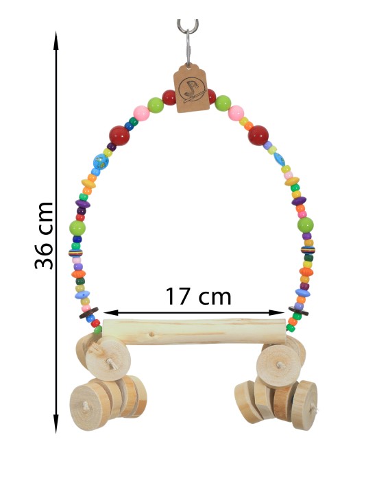 Legănuș vesel cu elemente de ronțăială