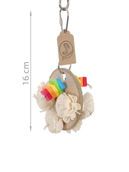 Ronțăici pentru pitici - jucărie cu disc lemn și sola - 16 cm