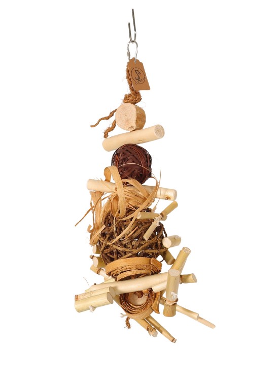 Mystery Box – set 4 jucării naturale pentru papagali. UNICATE