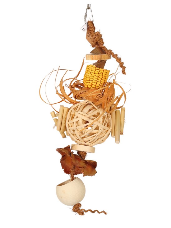 Mystery Box – set 4 jucării naturale pentru papagali. UNICATE