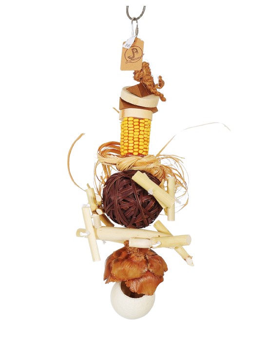 Mystery Box – set 4 jucării naturale pentru papagali. UNICATE