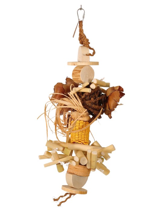 Mystery Box – set 4 jucării naturale pentru papagali. UNICATE