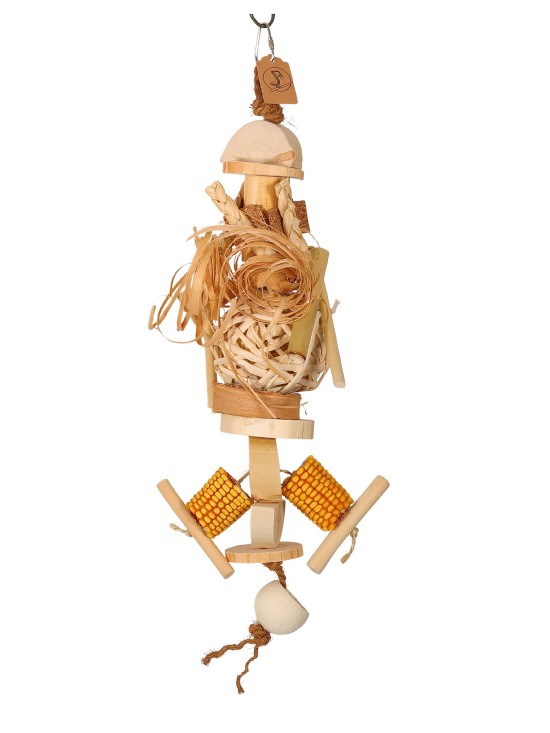 Mystery Box – set 4 jucării naturale pentru papagali. UNICATE