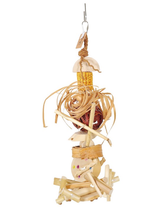 Mystery Box – set 4 jucării naturale pentru papagali. UNICATE