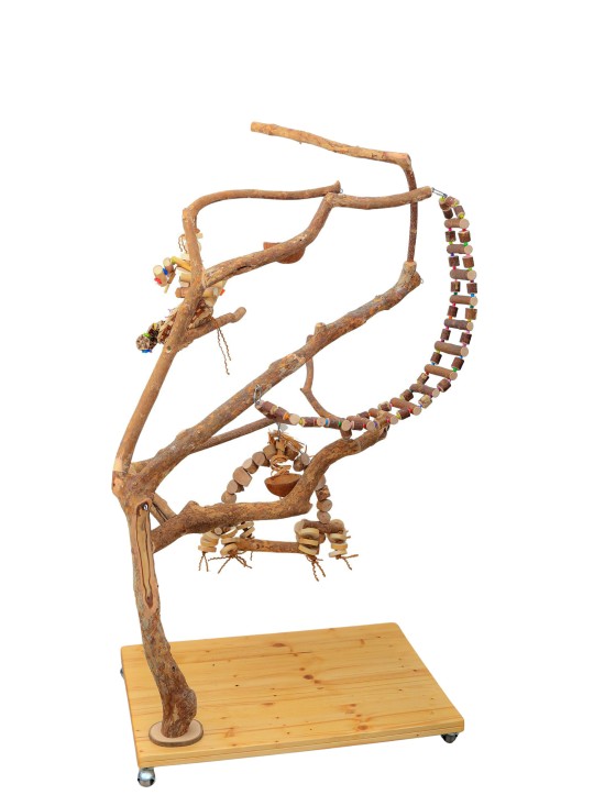 Copăcel stand VIP XL- loc de joacă papagali medii, mari - h165cm