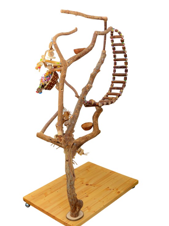 Copăcel stand VIP XL- loc de joacă papagali medii, mari - h165cm